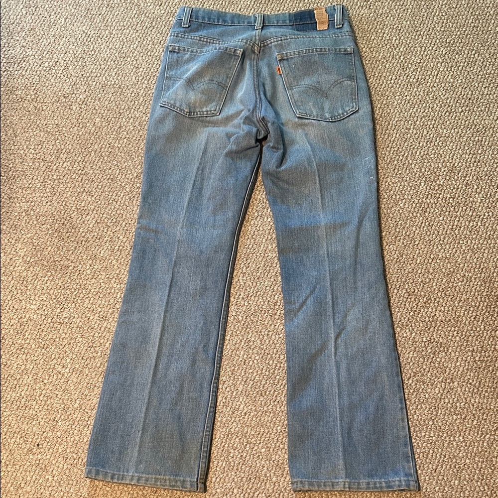Vintage 1970s Levi's Light Blue Relaxed Jeans - Picture 2 of 16